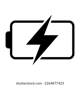 Icono de interfaz de usuario de carga de batería. Icono indicador de carga de la batería.
