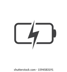 Battery charging UI icon vector