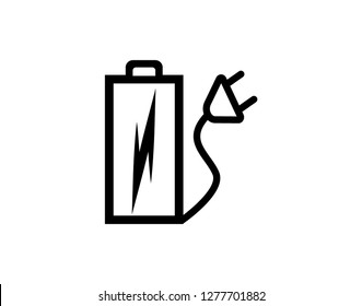 Battery Charging vector icon - Vector
