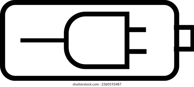 Plantilla de diseño de iconos vectoriales de carga de baterías