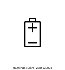 Icono vectorial de carga de batería aislado