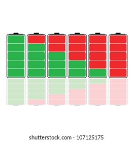 battery charging vector illustration