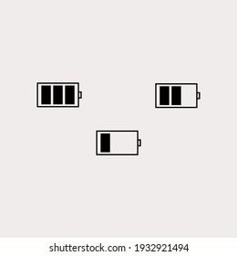 Vektorgrafik zum Aufladen von Batterien, Vektorgrafik-Design für das Aufladen von Batterien, Vektorsymbol für Website, Symbol, Logo, Symbol, Zeichen, App, Benutzeroberfläche