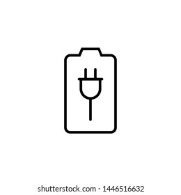 Battery Charging vector simple icon