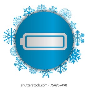 battery christmas icon