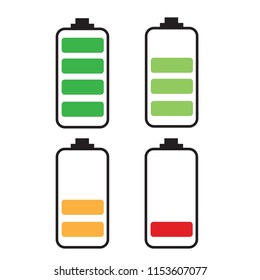 battery color icon vector