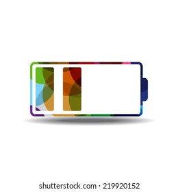 Battery Colorful Vector Icon Design