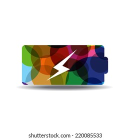 Battery Colorful Vector Icon Design