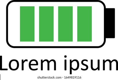 Design für die Vektorillustration von Akkufirmen-Logos