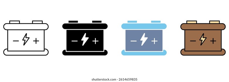 battery concept line icon. Simple element illustration.