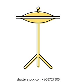 Battery cymbals isolated icon