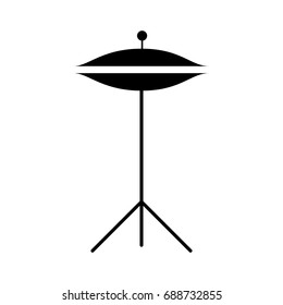 Battery cymbals isolated icon
