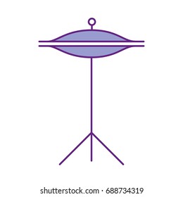 Battery cymbals isolated icon