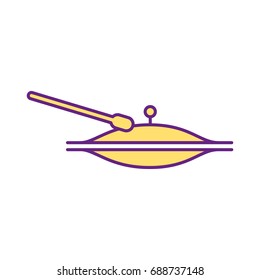 Battery cymbals isolated icon