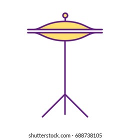 Battery cymbals isolated icon