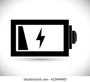 Battery design, energy and power concept, editable vector
