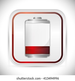 Battery design, energy and power concept, editable vector
