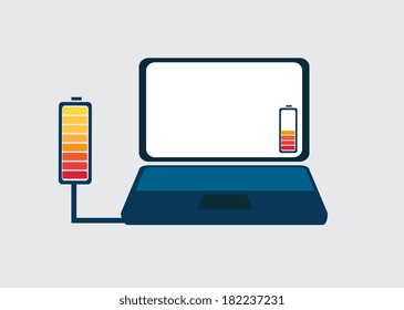 battery design over  background, vector illustration