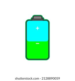 battery design vector illustration, suitable for icons, logos, templates, etc