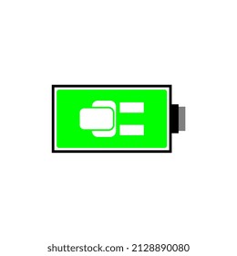 battery design vector illustration, suitable for icons, logos, templates, etc