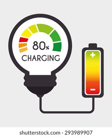 Battery digital design, vector illustration eps 10.