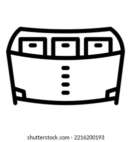 Battery Dock Drone icon outline
