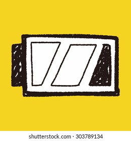 battery doodle drawing