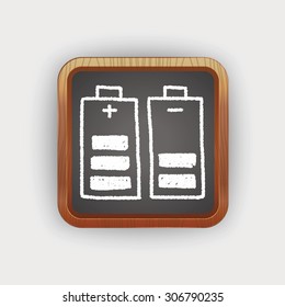 battery doodle drawing