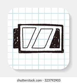 battery doodle drawing