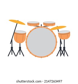 battery drums icon on white background