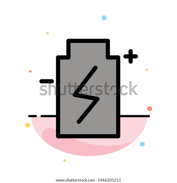 Battery, Eco, Ecology, Energy, Environment\
Abstract Flat Color Icon\
Template