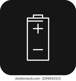 Battery Eco friendly icon with black filled line style. energy, electricity, charge, full, electric, charger, electrical. Vector illustration