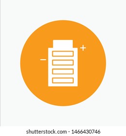 Battery, Ecology, Energy, Environment. Vector Icon Template background