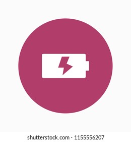 battery emergency icon vector