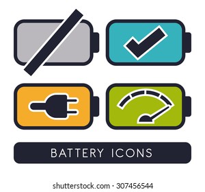 Battery energy design, vector illustration eps 10.