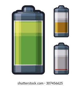 Battery energy design, vector illustration eps 10.
