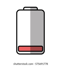 battery energy down charge vector illustration eps 10