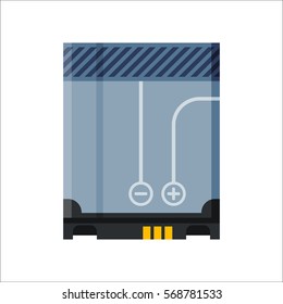 Battery energy electricity tool vector illustration.
