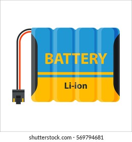 Battery energy electricity tool vector illustration.