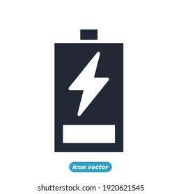 battery energy icon. Energy Types symbol template for graphic and web design collection logo vector illustration