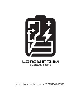 Battery Energy logo features a bold, industrial-style battery icon integrated with lightning bolt symbols, perfectly suited for renewable energy providers, electric vehicle battery manufacturers, innovative power storage startups, or technology engineering firms aiming to project high energy, reliable performance, and forward-thinking power solutions in a professional and modern way.