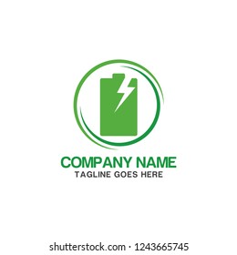 battery energy logo template