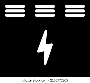 Battery Energy Storage System Icon , Vector