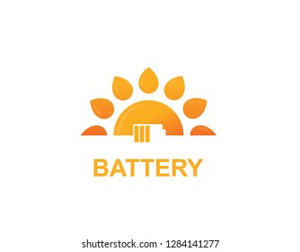 Battery energy sun logo

