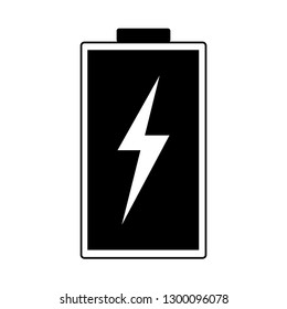 Battery energy vector icon