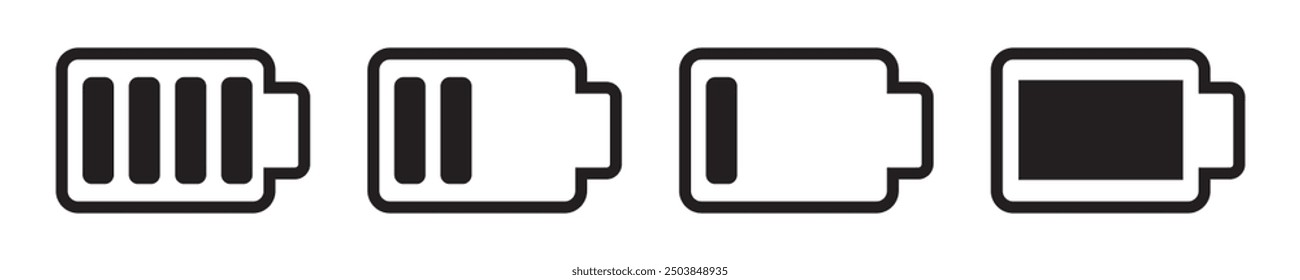 Battery fast charging features and issues icon set in black and colorful style. Battery symbols with fast charging, exclamation, low, plus, minus, tick and full charge signs