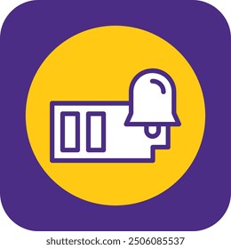 Battery Filled Curve Vector Icon Design