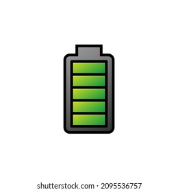 Battery With Filled Line Icon Vector Illustration