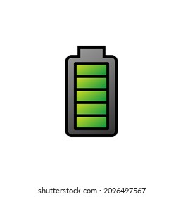 Battery With Filled Line Icon Vector Illustration