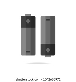 Battery flat icon vector